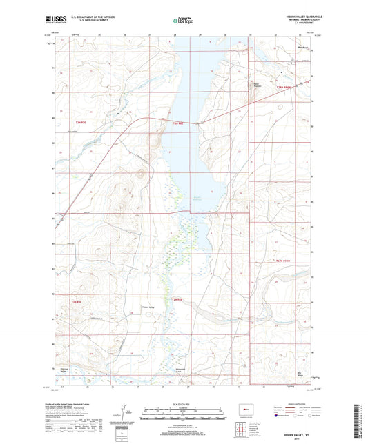 Hidden Valley Wyoming US Topo Map Image