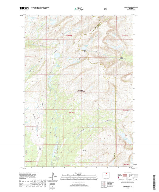 Lake Helen Wyoming US Topo Map Image