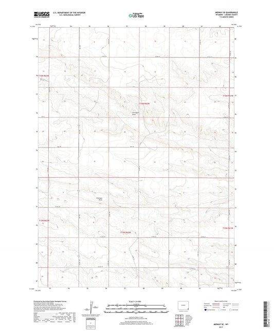Midway SE Wyoming US Topo Map Image