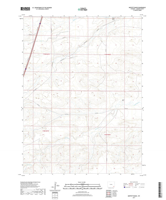 Moffett Ranch Wyoming US Topo Map Image