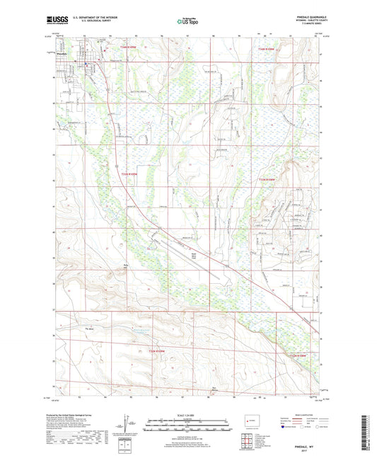 Pinedale Wyoming US Topo Map Image