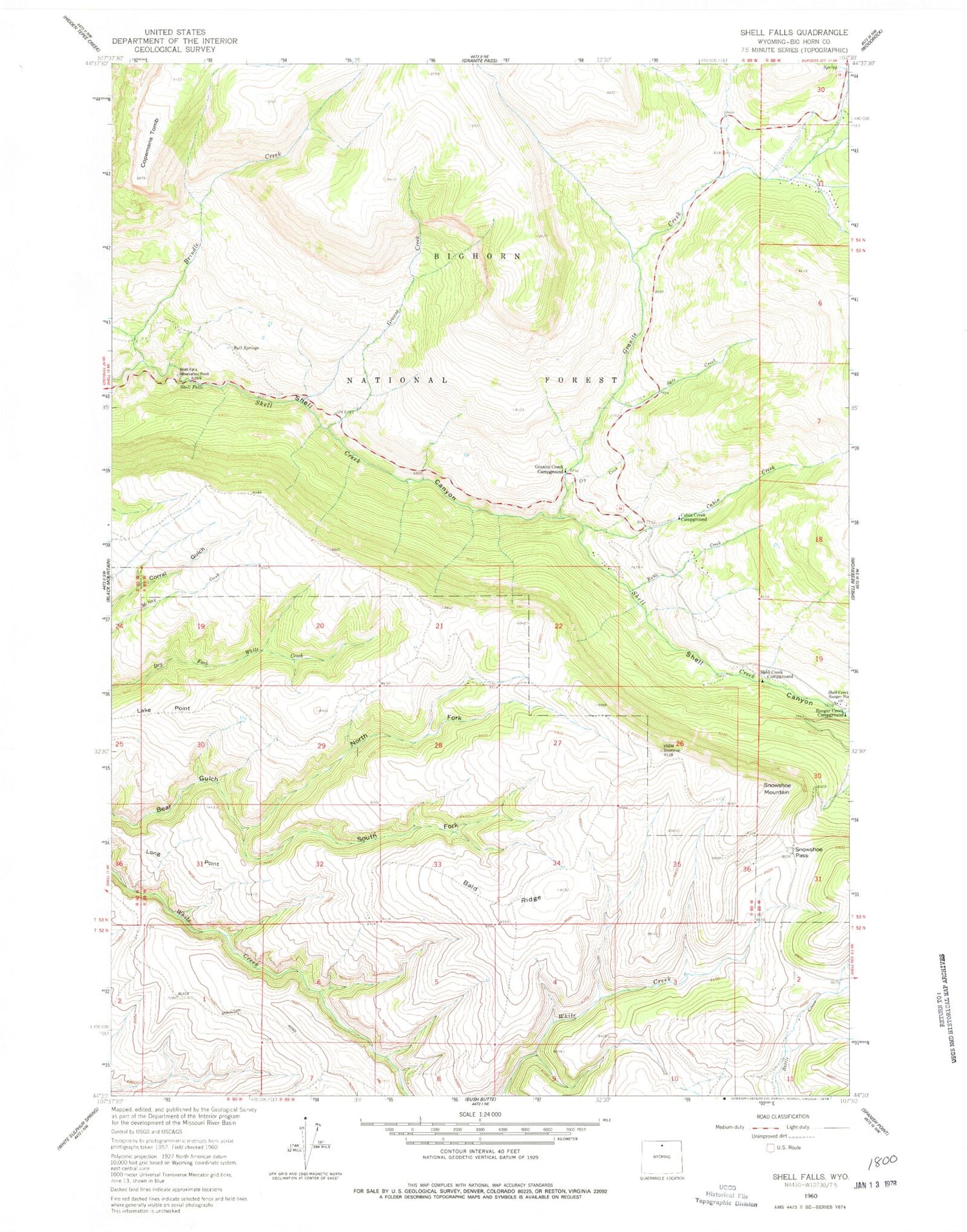 Shell Wy Map Classic USGS Shell Falls Wyoming 7.5'x7.5' Topo Map – MyTopo Map Store