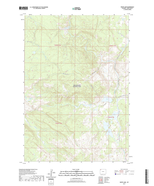 White Lake Wyoming US Topo Map Image