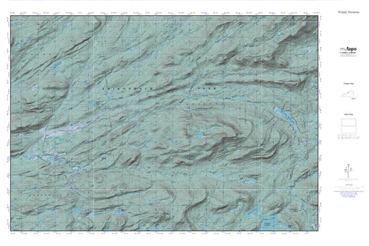 Wakely Mountain MyTopo Explorer Series Map Image