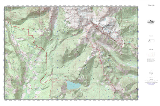 Walupt Lake MyTopo Explorer Series Map Image
