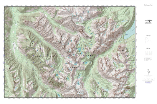 Warbonnet Peak MyTopo Explorer Series Map Image