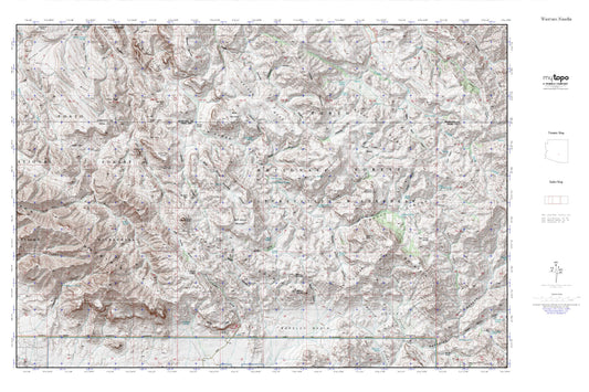 Weavers Needle MyTopo Explorer Series Map Image