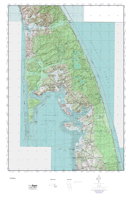 Wellfleet MyTopo Explorer Series Map Image