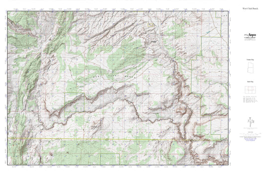 West Clark Bench MyTopo Explorer Series Map Image