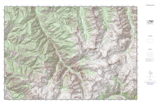 Wetterhorn Peak MyTopo Explorer Series Map Image