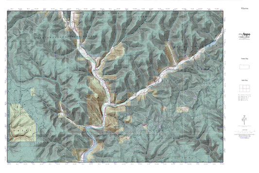 Wharton MyTopo Explorer Series Map Image