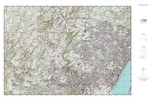 Wilmington North MyTopo Explorer Series Map Image