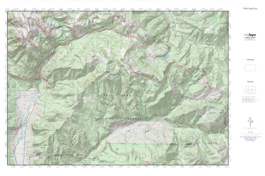 Wolf Creek Pass MyTopo Explorer Series Map Image