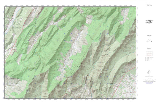 Wolf Gap MyTopo Explorer Series Map Image