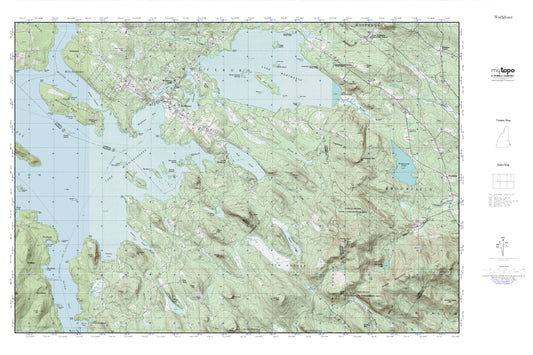 Wolfeboro MyTopo Explorer Series Map Image
