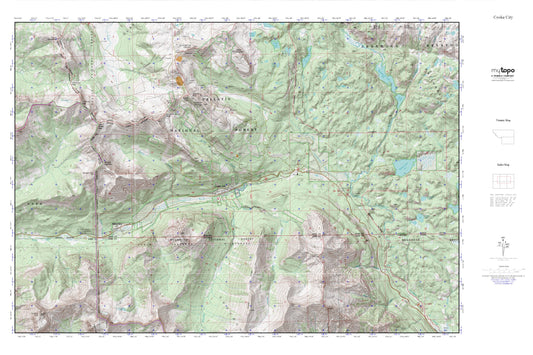 Woody Creek Cabin MyTopo Explorer Series Map Image