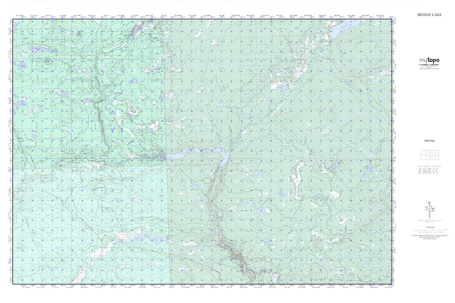 Young Lake MyTopo Explorer Series Map Image