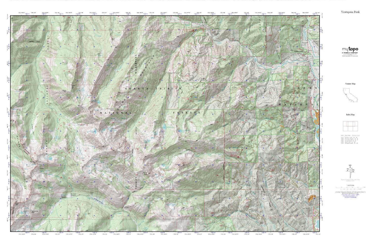 Ycatapom Peak MyTopo Explorer Series Map Image