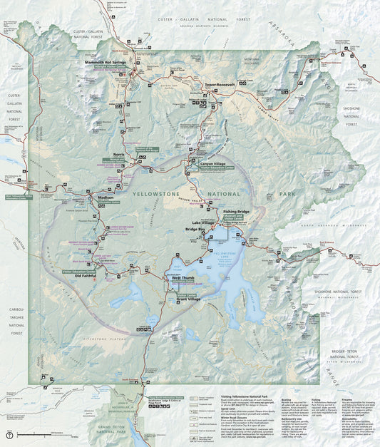 Yellowstone National Park Map Image