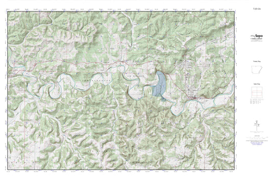 Yellville MyTopo Explorer Series Map Image