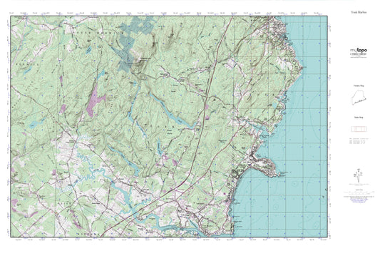 York Harbor MyTopo Explorer Series Map Image