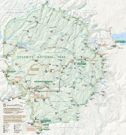 Yosemite National Park Map Image