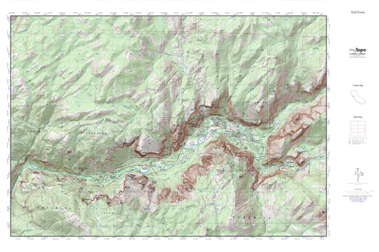 Yosemite National Park_The North Rim MyTopo Explorer Series Map Image