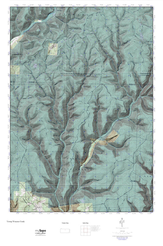 Young Womans Creek MyTopo Explorer Series Map Image