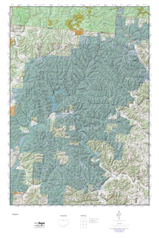 Zaleski State Forest MyTopo Explorer Series Map Image