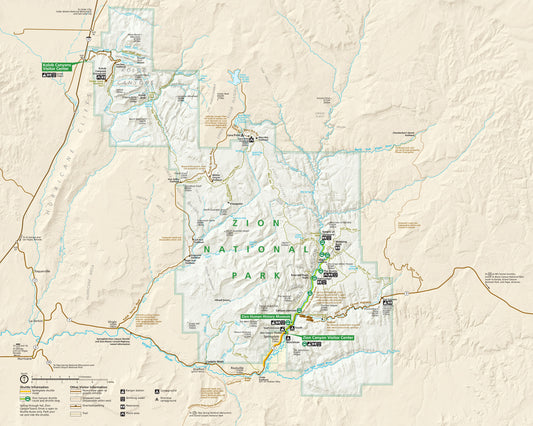 Zion National Park Map Image
